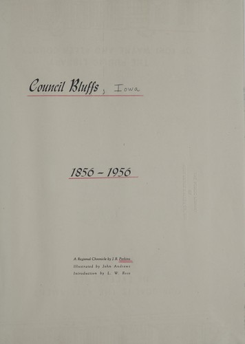 Council Bluffs Savings Bank, 1856-1956