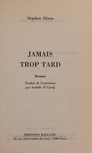 Jamais trop tard