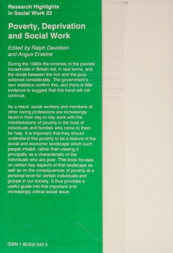 Poverty, deprivation, and social work