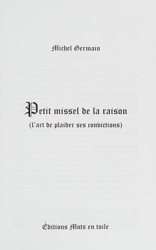 Petit missel de la raison
