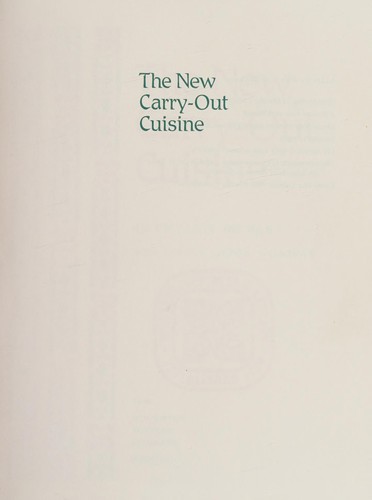 The new carry-out cuisine