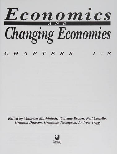 Economics and changing economics