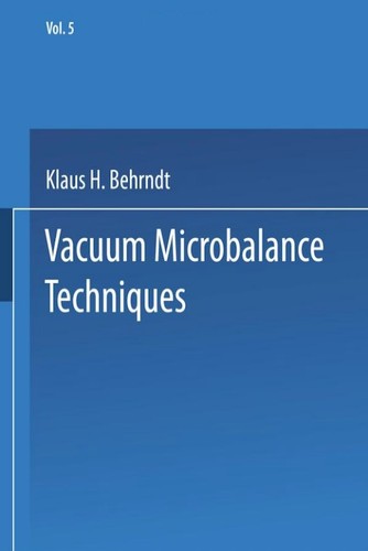 Vacuum microbalance techniques, volume 5