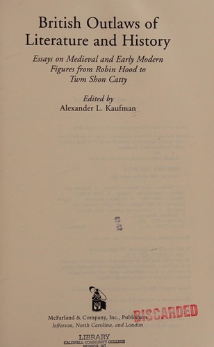 British outlaws of literature and history