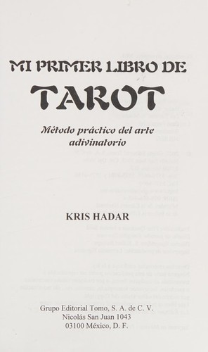 Mi primer libro de tarot