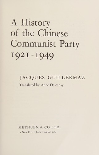 A history of the Chinese Communist Party