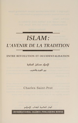 Islam, l'avenir de la tradition
