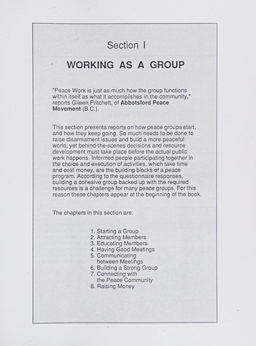 How we work for peace