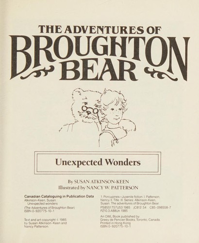 The Adventures of Broughton Bear Unexpected Wonders