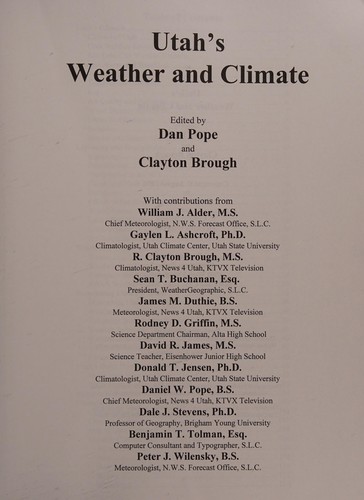 Utah Weather and Climate