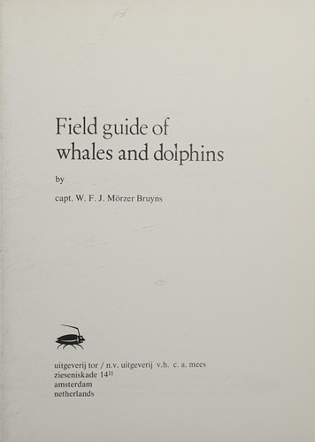 Field guide of whales and dolphins