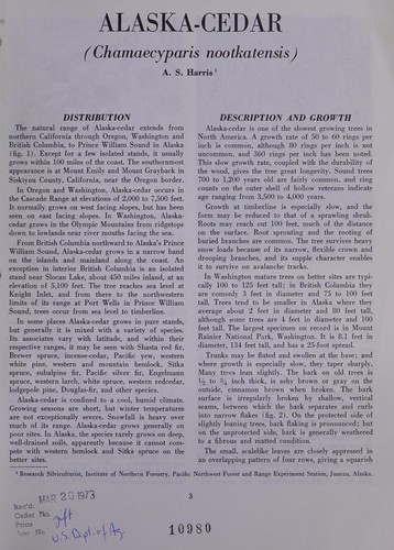 Alaska-cedar (Chamaecyparis nootkatensis)