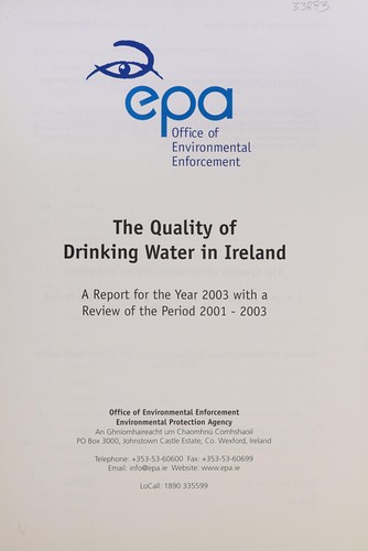 The Quality of drinking water in Ireland