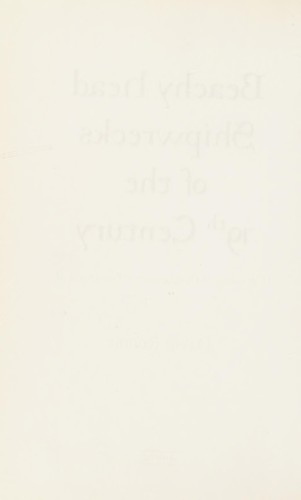 Beachy Head shipwrecks of the 19th century