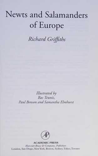 Newts and salamanders of Europe