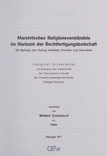 Marxistisches Religionsverständnis im Horizont der Rechtfertigungsbotschaft