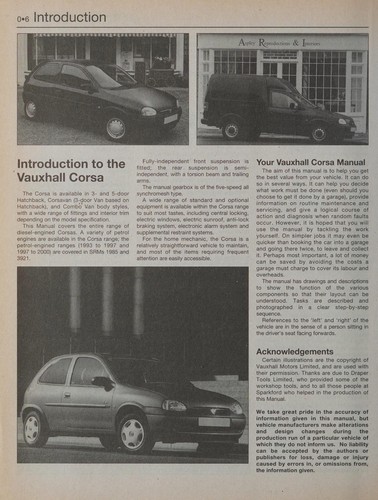 Vauxhall/Opel Corsa Diesel