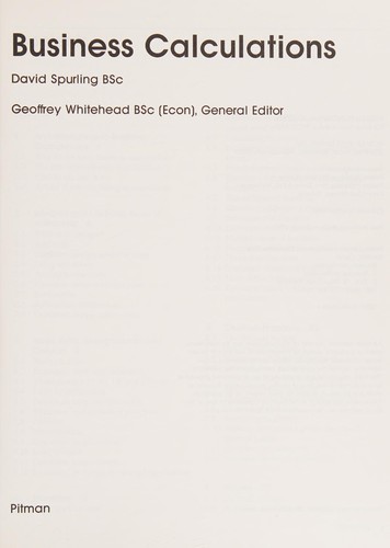 Business Calculations