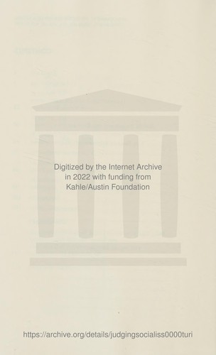 Judging Social Issues (Monographs of the Society for Research in Child Development)