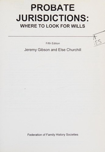 Probate jurisdictions