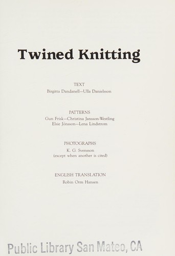 Twined knitting