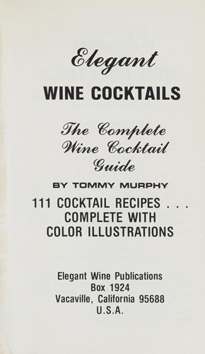 Elegant wine cocktails