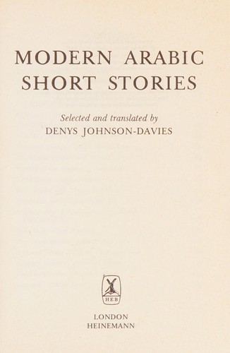 Modern Arabic short stories