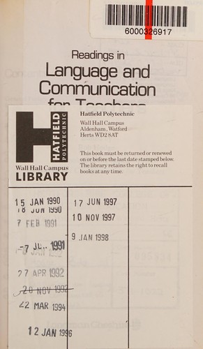 Readings in language and communication for teachers