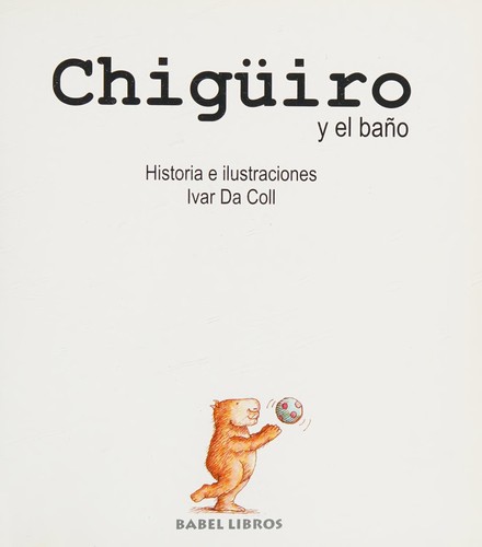 Chigüiro y el baño