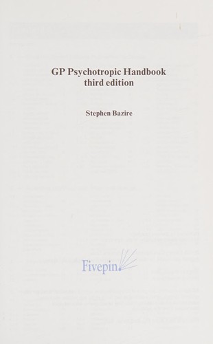 GP psychotropic handbook
