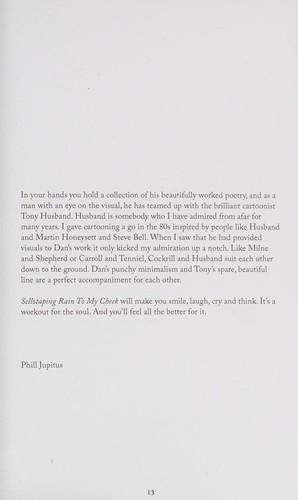 Sellotaping rain to my cheek