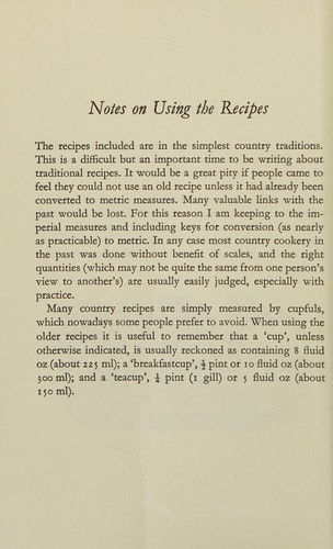 A country recipe notebook