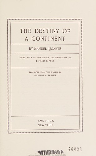 The destiny of a continent.