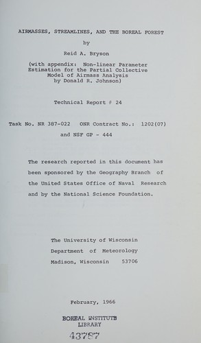 Airmasses, streamlines, and the boreal forest