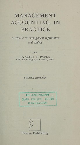 Management accounting in practice