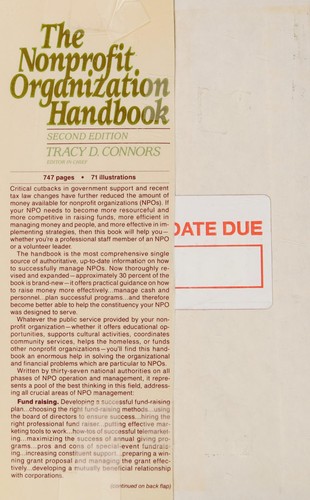 The nonprofit organisation handbook