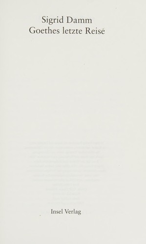Goethes letzte Reise