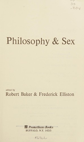 Philosophy & sex