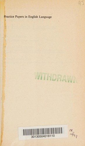 Practice Papers in English Language