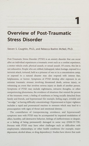 Post-traumatic stress disorder and chronic health conditions