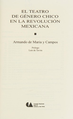 El teatro de género chico en la Revolución Mexicana