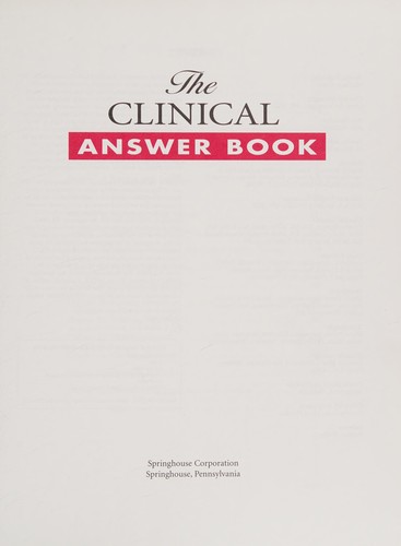 The clinical answer book