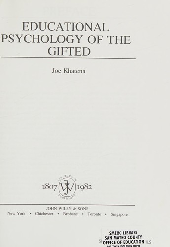 Educational psychology of the gifted