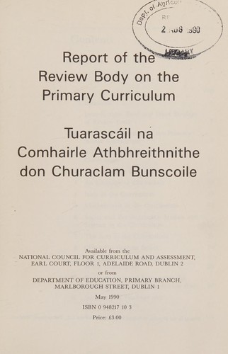 Report of the review body on the primary curriculum =