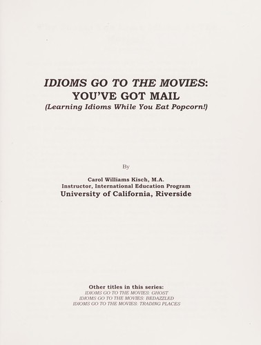 Idioms go to the movies