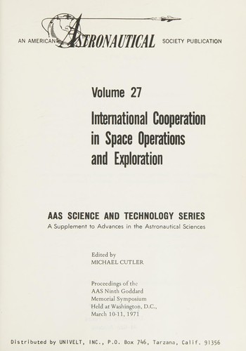International cooperation in space operations and exploration