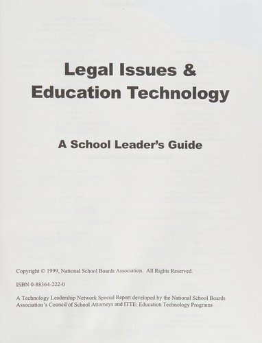 Legal Issues & Education Technology