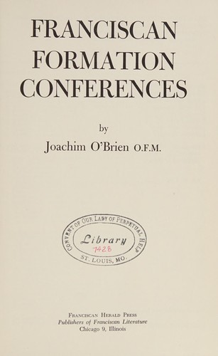 Franciscan formation conferences.