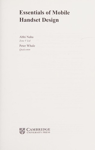 Essentials of mobile handset design