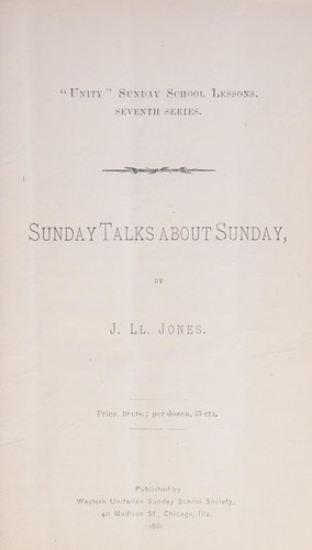 Sunday talks about Sunday